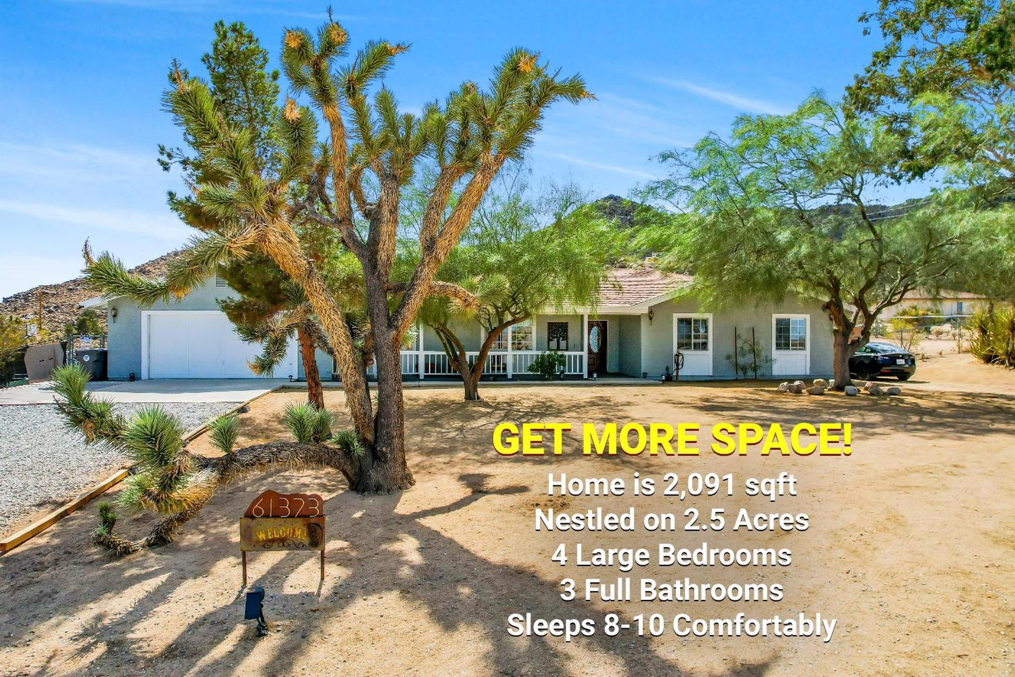 Epic Views, Huge House, Acres Of J-Trees To Explore, Hot Tub, Pool, Ac, And Mini-Golf Joshua Tree Luaran gambar